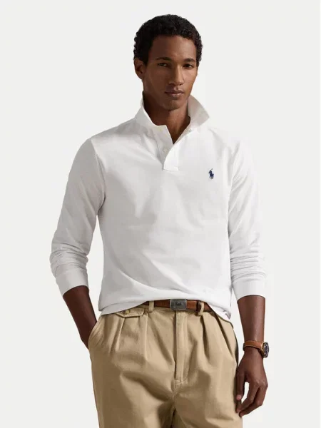 Haftowana koszulka polo Polo Ralph Lauren biała