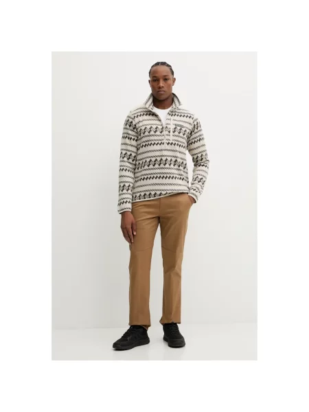 Sweter Columbia z nadrukiem biały