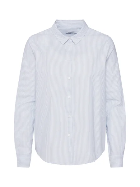 PIECES Bluză Irena albastru alb