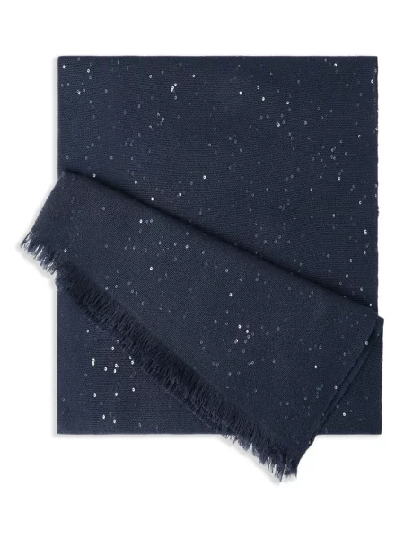 Šal Brunello Cucinelli na rese plava