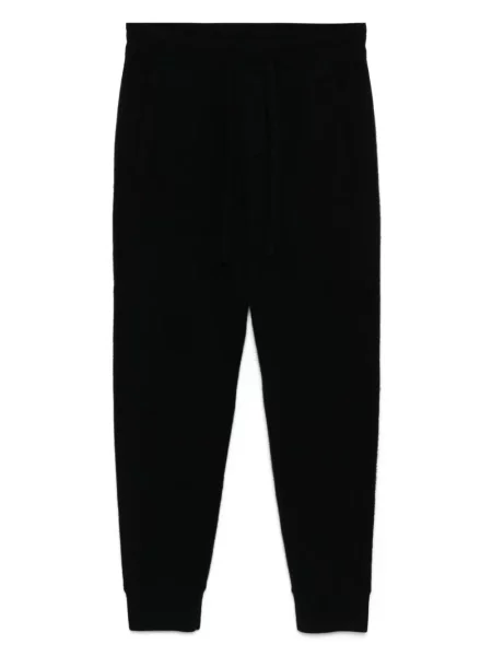 Pantaloni James Perse din cașmir negru