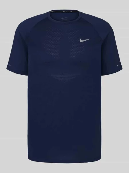 T-shirt o kroju regular fit z odblaskowymi elementami Nike Training granatowa