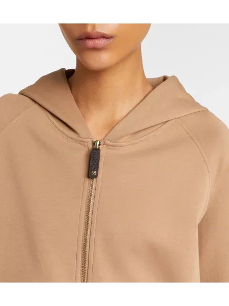 Hanorac cu glugă 's Max Mara din jerseu bej
