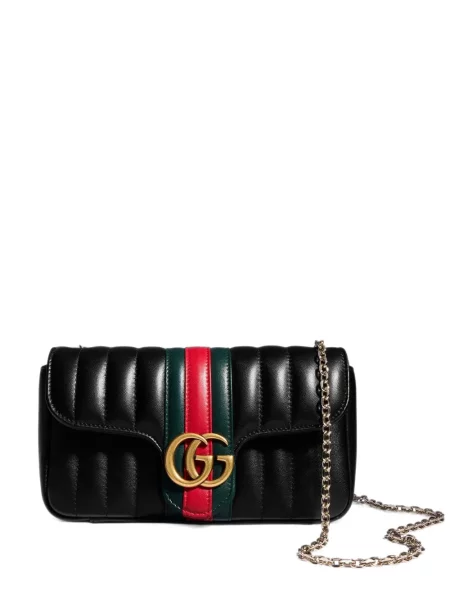 Listová kabelka Gucci čierna