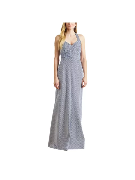 Ralph Lauren Sukienki Kobieta Sukienka Maxi w Paski Lauren Ralph Lauren niebieski