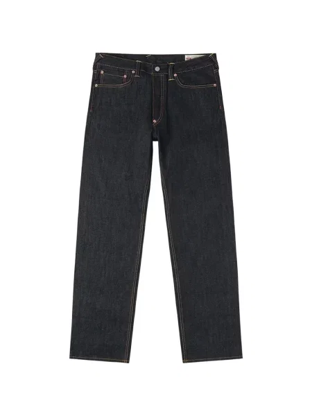 Blugi Evisu cu imagine albastru