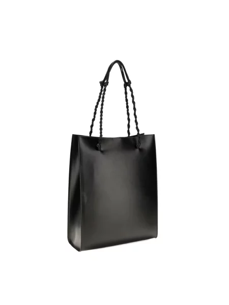 Shopperka Jil Sander skórzana czarna