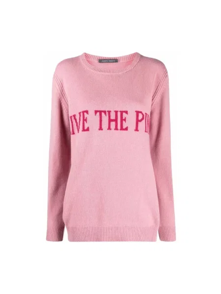 Sweter Alberta Ferretti różowy