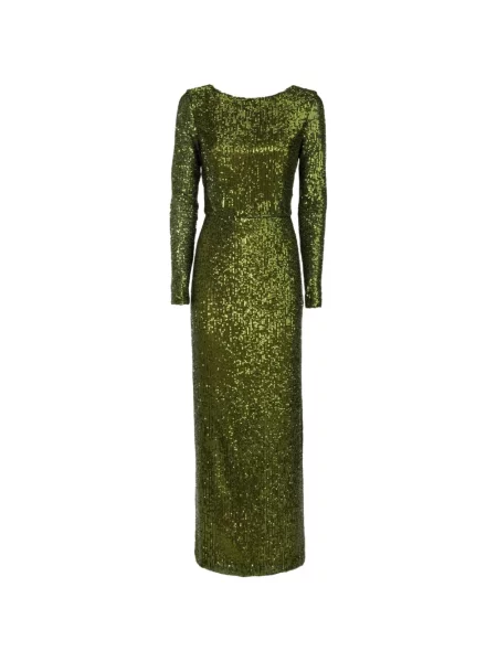 Rochie maxi Catalina cu paiete verde