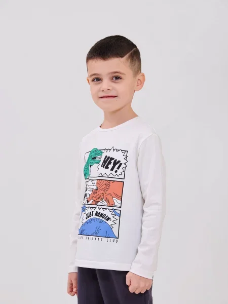 Дитячий Лонгслів SMIL молочний