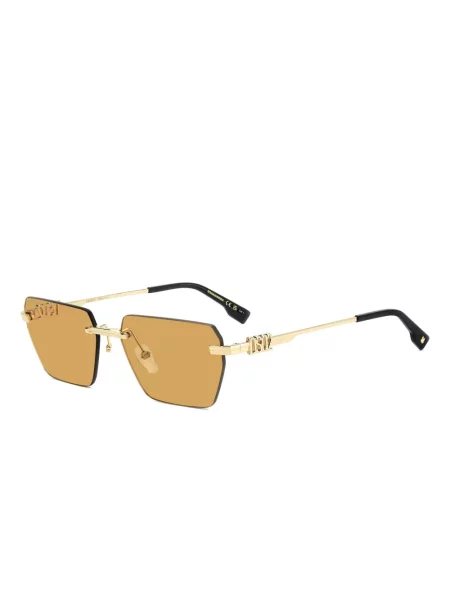 Ochelari de soare Dsquared2 Eyewear cu imprimeu geometric auriu