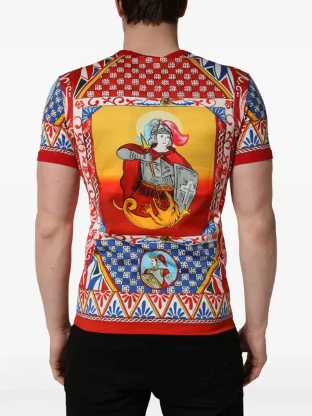 Tricou Dolce & Gabbana cu imagine roșu