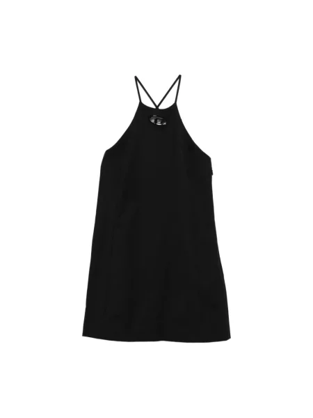 Sukienka Diesel wełniana na ramiączkach czarna