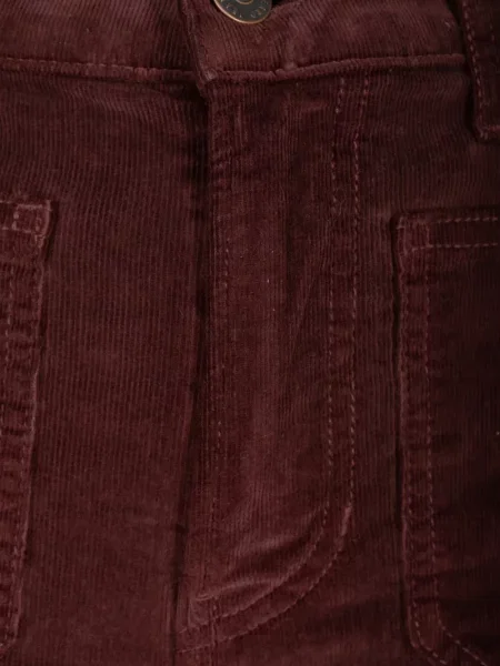 Pantaloni Veronica Beard de catifea cord evazate roșu