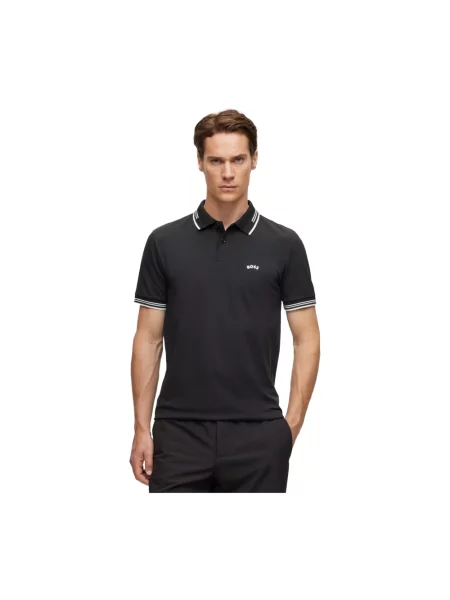 BOSS Green polo Paddy czarna