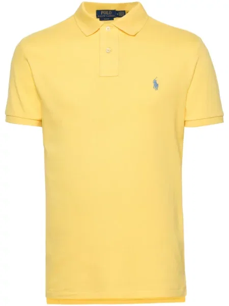 Kožne hlače Polo Ralph Lauren s vezicama s autogramom plava