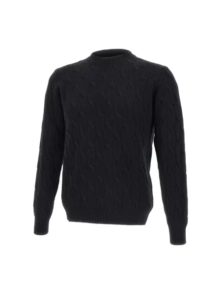 Sweter Filippo De Laurentiis wełniany czarny