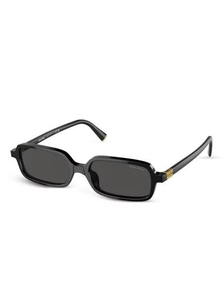 Stačiakampiai akiniai nuo saulės Miu Miu Eyewear juoda