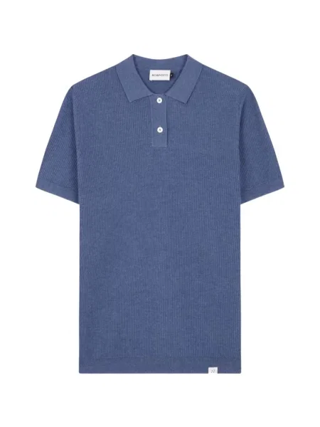 Tricou polo Nowadays tricotate albastru