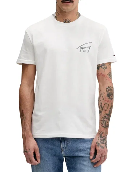 Majica Tommy Hilfiger Jeans bela