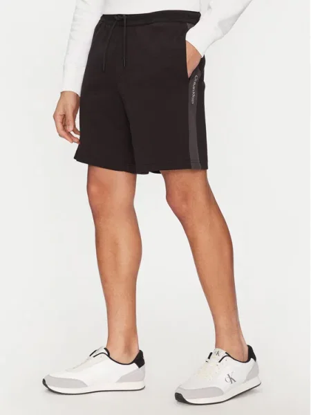 Calvin Klein Jeans Sportiniai šortai Juoda balta