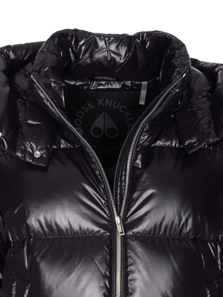 Geacă Moose Knuckles cu glugă negru