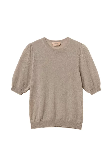 Scurt pulover Twinset cu paiete maro
