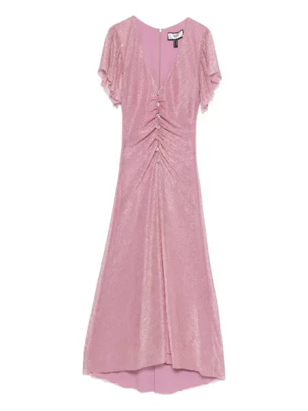Rochie midi Nissa până la genunchi de costum roz