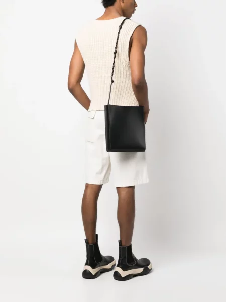 Geantă Jil Sander din piele negru