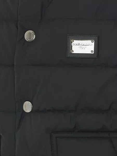 Prsluk Dolce & Gabbana s autogramom crna