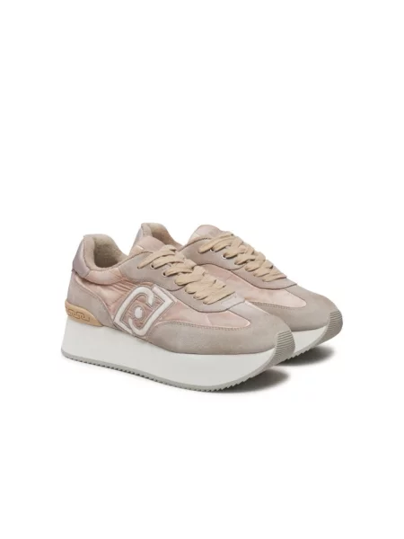 Sneakersy Liu Jo skórzane beżowe