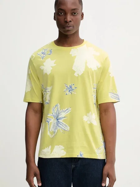 Тениска Desigual JORGE с десен зелено