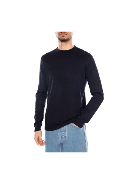 Sweter z dzianiny o kroju regular fit z mieszanki model ‘WYLER’ Only & Sons niebieski