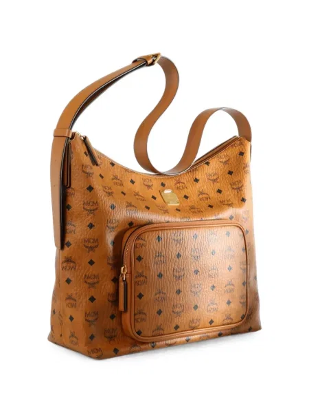 Geantă shopper Mcm cu imagine maro