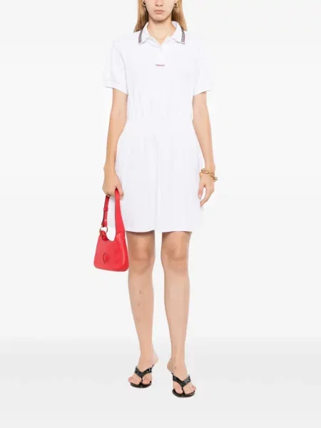 Rochie Versace cu broderie alb