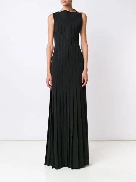 Plisuotas suknele Vera Wang juoda