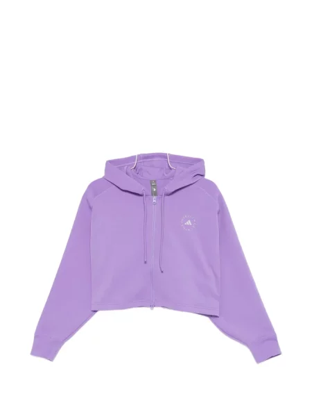 Bluza z kapturem Adidas By Stella Mccartney fioletowa