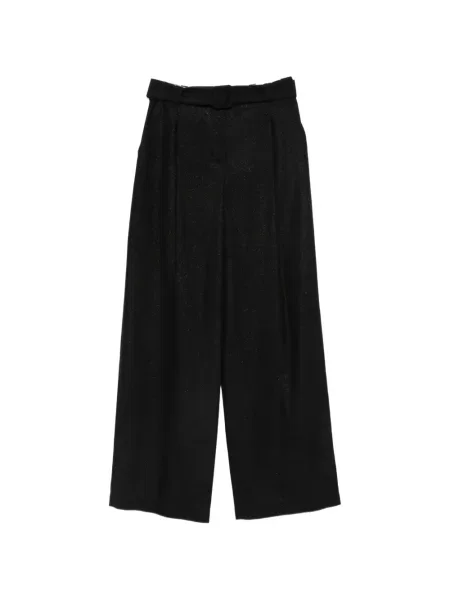 Cu centură pantaloni Eleventy negru
