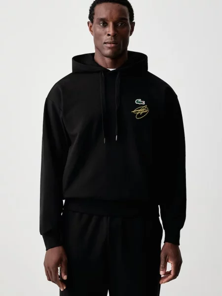 Lacoste hanorac cu glugă pentru bărbați negru