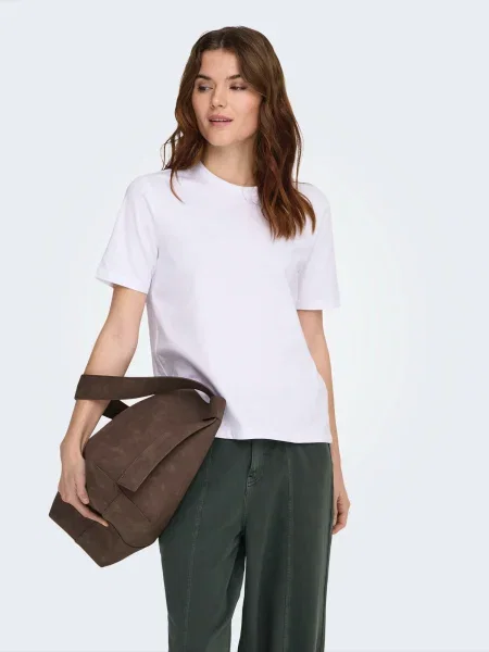 ONLY Tricou ONLFREJA' alb