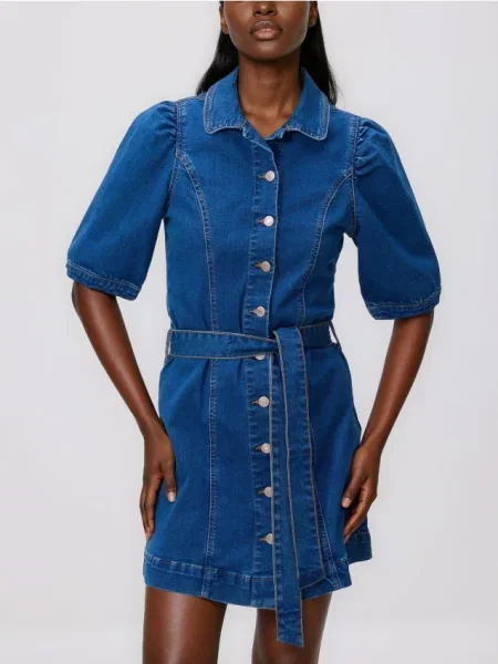 Reserved Rochie din denim albastru