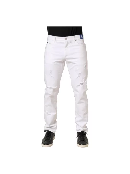 Skinny jeansy skinny Dolce And Gabbana białe