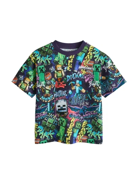 Next Tricou deschis / verde / mov vânătă / roz albastru