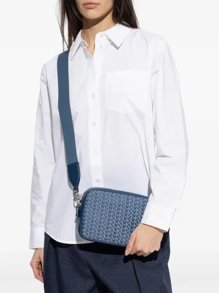 Portofel Michael Michael Kors cu imprimeu geometric negru