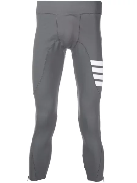 Pantaloni Thom Browne cu dungi gri