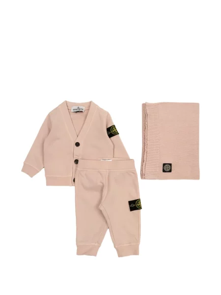 Komplet dresowy dziecięcy Stone Island różowy