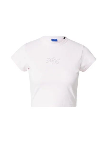 HUGO Tricou Dome_B pastel / argintiu roz