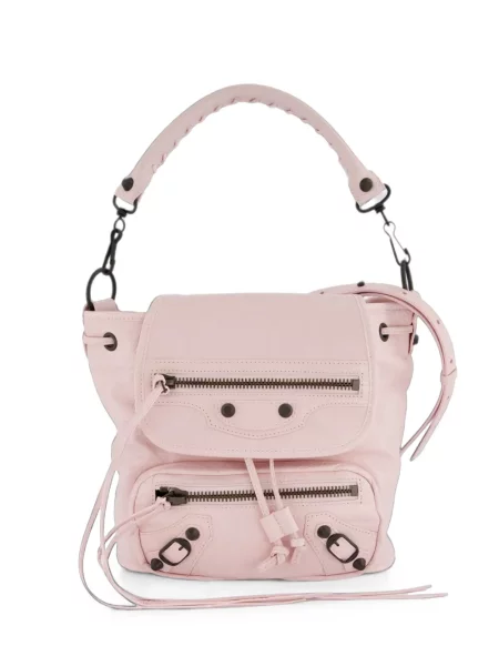 Rucsac Balenciaga din piele roz