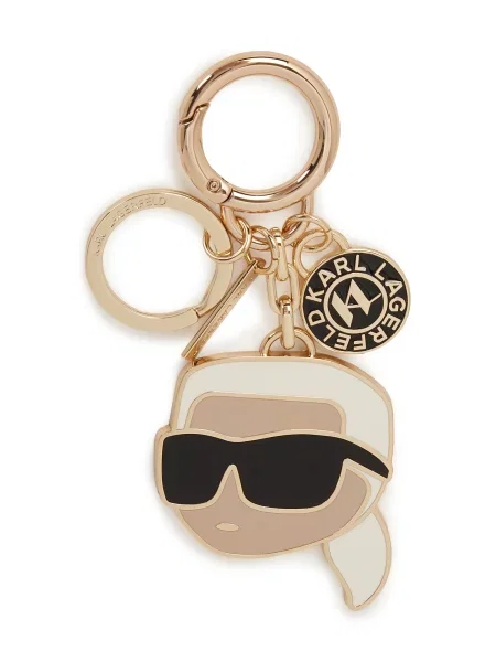 Karl Lagerfeld Prívesky na kľúče IKON zlatá čierna