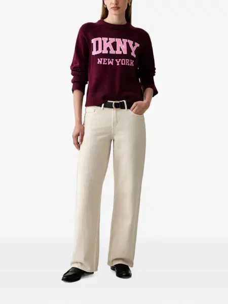 Pulover Dkny cu autograf roșu